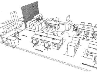 Proyecto Oficinas Polanco CDMX, GREAT+MINI GREAT+MINI Phòng học/văn phòng phong cách hiện đại Gỗ-nhựa composite