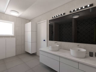 Banyo Tadilat Tasarımı, Sanal Mimarlık Hizmetleri Sanal Mimarlık Hizmetleri 現代浴室設計點子、靈感&圖片