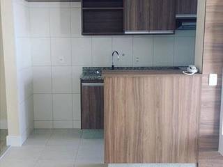 Apartamento Estilo Clean, Arquitetura Minuto Arquitetura Minuto 現代廚房設計點子、靈感&圖片 木頭 Wood effect
