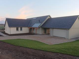 New House - Angus Glens, Architects Scotland Ltd Architects Scotland Ltd منزل ريفي خشب Wood effect