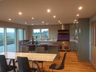 New House - Angus Glens, Architects Scotland Ltd Architects Scotland Ltd Built-in kitchens Wood Wood effect