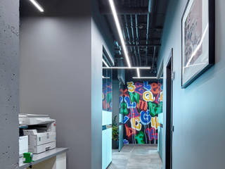Дизайн офиса для консалтинговой компании в Москва-Сити, Kovalev & partners Kovalev & partners Oficinas de estilo minimalista