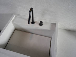 Lavabo CUBE PLUS, AZUVI AZUVI Minimalist Banyo Seramik