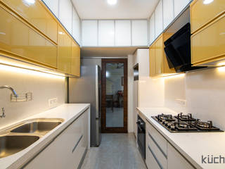 Affordable kitchen designed for Anupama Kumar, Mumbai, Küche7 Küche7 Cozinhas embutidas