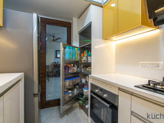 Affordable kitchen designed for Anupama Kumar, Mumbai, Küche7 Küche7 ครัวบิลท์อิน