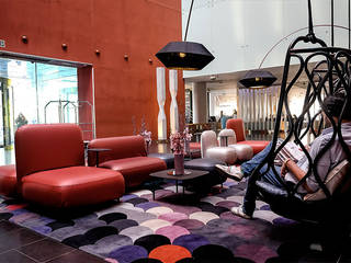 Restyling del lobby del Hotel W de Barcelona, Cubiñá, muebles de diseño en Barcelona Cubiñá, muebles de diseño en Barcelona Espaços comerciais