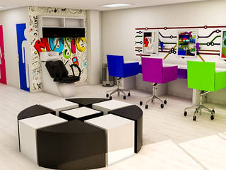 Diseño de Peluqueria Infantil Tenerife, España, Sixty9 3D Design Sixty9 3D Design Espacios comerciales de estilo moderno