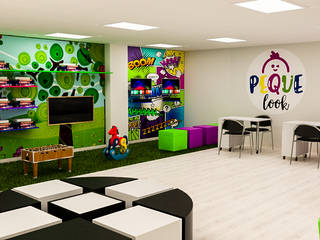 Diseño de Peluqueria Infantil Tenerife, España, Sixty9 3D Design Sixty9 3D Design Powierzchnie komercyjne
