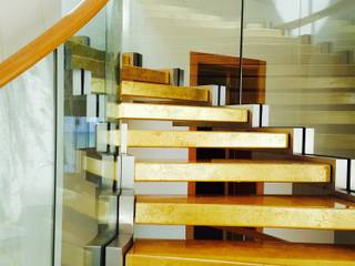 Exklusive Bogentreppe für Privatvilla in Tunis, Siller Treppen/Stairs/Scale Siller Treppen/Stairs/Scale บันได ไม้ผสมพลาสติก