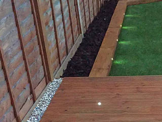 Artificial Turf Laying, Garden Lights Installation and Building a Decking in Islington, London, Fantastic Gardeners Fantastic Gardeners 庭院