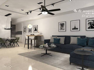 東方威尼斯, 木博士團隊/動念室內設計制作 木博士團隊/動念室內設計制作 Modern living room