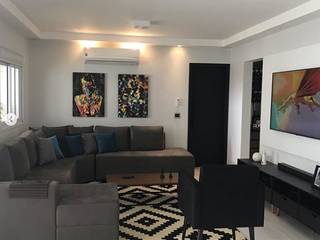 Sala contemporânea, STUDIO SPECIALE - ARQUITETURA & INTERIORES STUDIO SPECIALE - ARQUITETURA & INTERIORES Living room Solid Wood Multicolored