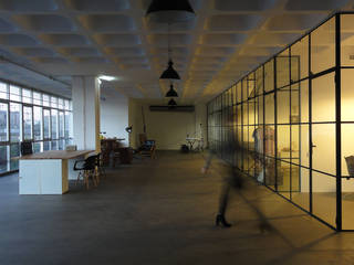 Cowork LAB — Marvila, Lisboa, FMO ARCHITECTURE FMO ARCHITECTURE Oficinas y bibliotecas de estilo industrial