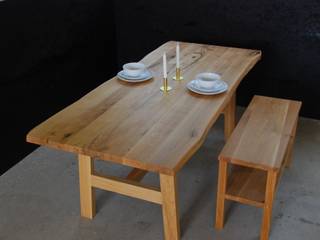 Stoły drewniane , Salvador Wood Design Salvador Wood Design ミニマルデザインの ダイニング 木 木目調