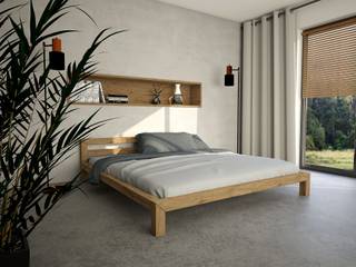 Łóżka drewniane, Salvador Wood Design Salvador Wood Design غرفة نوم خشب Wood effect