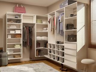 Guarda Roupa de Canto em L Estilo Closet - Superclosets, SuperClosets SuperClosets Quartos modernos MDF