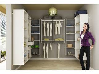 Guarda Roupa em U Casal Modelo Closet - Superclosets, SuperClosets SuperClosets 臥室 MDF