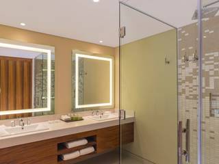 Un Baño único como TÙ, Punto Cero Punto Cero Baños tropicales Madera maciza Multicolor