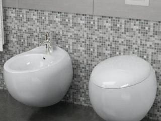 Sanitari sospesi ovali in ceramica, Bagno Italia Bagno Italia Ванна кімната Керамічні