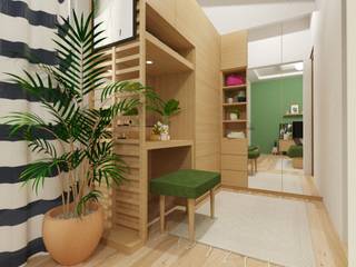 Kitchen set & interior , viku viku Phòng ngủ phong cách Bắc Âu Gỗ Wood effect