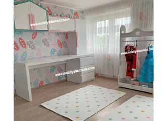 Özel Tasarım Ranzalı Çocuk Odası, Beyza ve Mustafa'nın Odası, MOBİLYADA MODA MOBİLYADA MODA Modern nursery/kids room Wood Wood effect