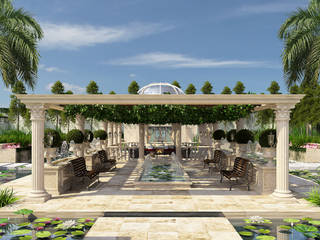 Classical Beauty landscape design, dal design office dal design office كوخ حديقة