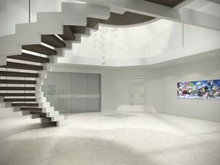 Bogentreppe im Innenbereich, individuelles Design, Siller Treppen/Stairs/Scale Siller Treppen/Stairs/Scale درج زجاج