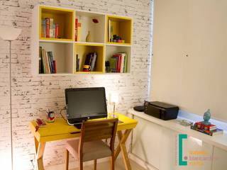 Decoração de Home Office, Izabella Biancardine Interiores Izabella Biancardine Interiores ห้องนอนขนาดเล็ก