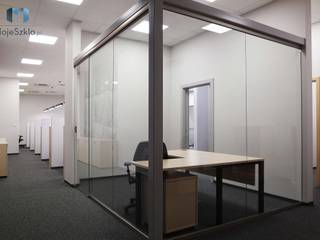 Zabudowy szklane do biura, Moje Szkło Moje Szkło Commercial spaces Glass