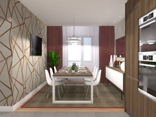 REFORMA PISO, Iratxe Cabezudo INTERIORISMO Iratxe Cabezudo INTERIORISMO モダンデザインの ダイニング