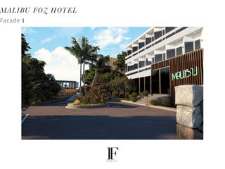 Projecto de Reabilitação de Hotel Figueira da Foz, Inêz Fino Interiors, LDA Inêz Fino Interiors, LDA Powierzchnie handlowe