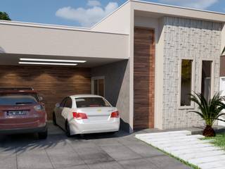 Casa em Brasília - DF, 3ak Arquitetura e Design 3ak Arquitetura e Design Minimalist houses
