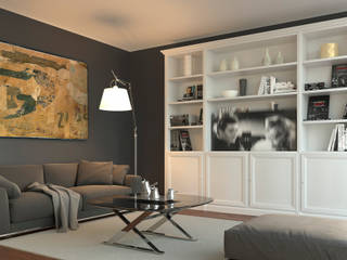 Parete attrezzata classica su progetto, Idea Stile Idea Stile Living room Wood Wood effect