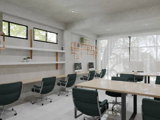 CV Office, TIES Design & Build TIES Design & Build Рабочий кабинет в стиле лофт