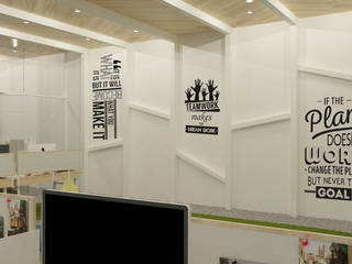 KM Designer Office, TIES Design & Build TIES Design & Build Estudios y oficinas minimalistas