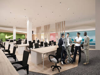 K Commerce Office, TIES Design & Build TIES Design & Build Estudios y oficinas minimalistas