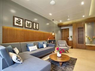 bunglow in lunawada, Nirav Design Nirav Design Modern living room Wood Wood effect