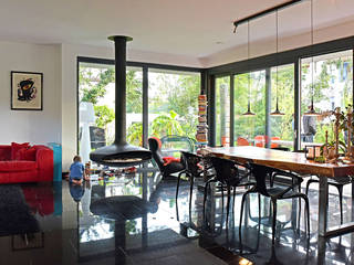 Bauhausvilla Berlin, büro13 architekten büro13 architekten Ruang Makan Modern