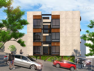 Via Oriente Residencial, Tijuana., Visual Space Design Visual Space Design Casas multifamiliares