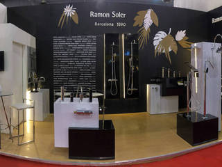 Stand Expo Cihac México para Ramon Soler, BARASONA Diseño y Comunicacion BARASONA Diseño y Comunicacion 商业空间