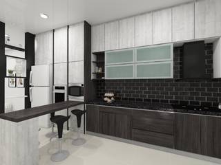 Kitchen Cabinet , Grandlim interior design & renovation Grandlim interior design & renovation مطبخ خشب رقائقي