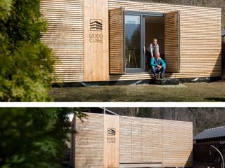 Chalet am See, WoodCube GmbH WoodCube GmbH 狭小住宅 木 木目調