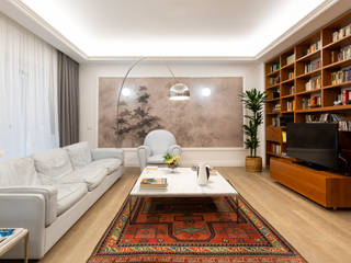 APPARTAMENTO DAVILA, a2 Studio Borgia - Romagnolo architetti a2 Studio Borgia - Romagnolo architetti Modern Living Room