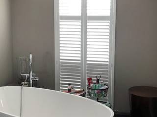 Shutters, Livingshutters Livingshutters Kamar Mandi Gaya Kolonial Kayu Wood effect