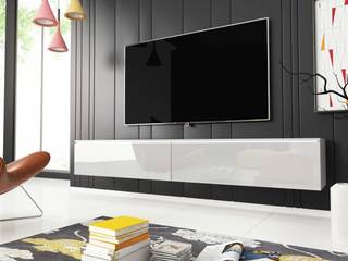 Szafki RTV, Meble Minio Meble Minio Moderne Wohnzimmer TV- und Mediamöbel