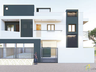 Residence, Latha Architects Latha Architects Single family home Bricks