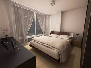 Multifamiliar Alta Suiza, Dima Arquitectos s.a.s Dima Arquitectos s.a.s Modern style bedroom