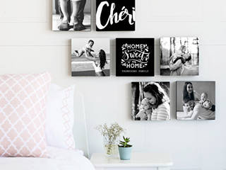 PrinTile: cuadros ultra-ligeros 20x20 personalizados, para decorar sin hacer agujeros, FotoLienzo.com FotoLienzo.com Casas de estilo moderno