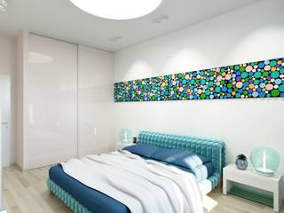 Moscow Privat Wohnung , nadine buslaeva interior design nadine buslaeva interior design Moderne Schlafzimmer
