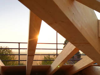 Single-family home renovation, Edoardo Pennazio Edoardo Pennazio 人字形屋頂 木頭 Wood effect